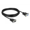 Serial Cable DeLOCK 86598 Black 5m RS-232 Sub-D9