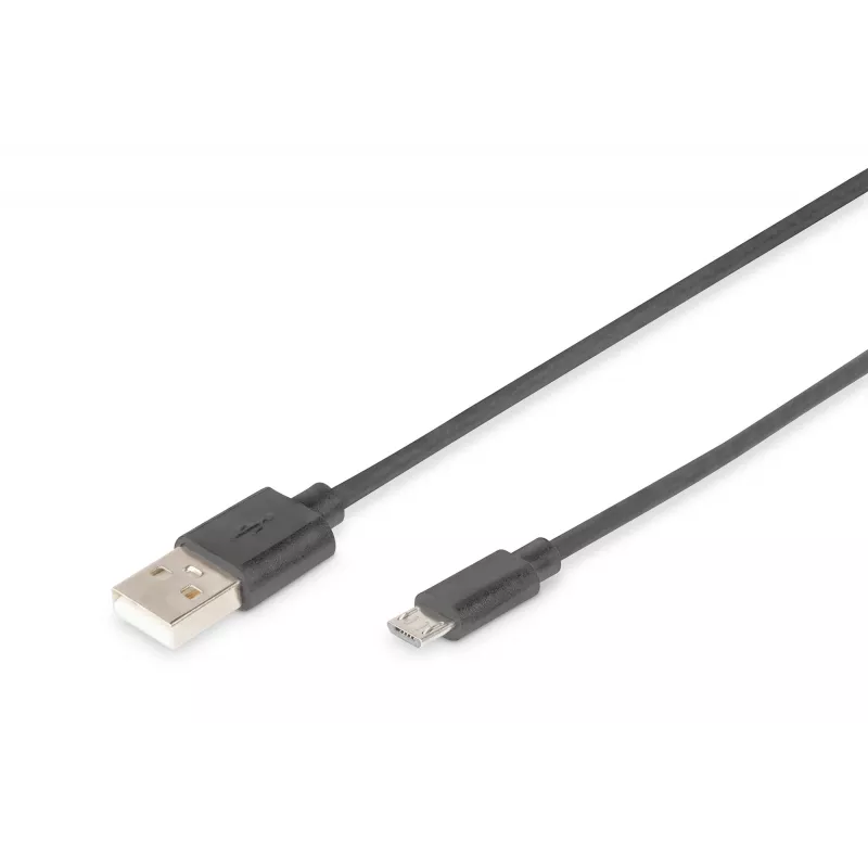Assmann USB connection cable. type A - micro B M/M. 1.0m. USB 2.0 compatible. UL. bl (AK-300127-010-S)