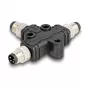 Cable splitter DeLOCK M8 T-Splitter A-coded 4 pin 1 x male to 2 x male