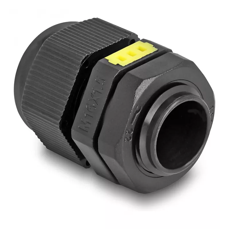 DeLOCK Cable Gland M16 Ventilation IP68 Waterproof Black 2 pcs