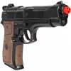 Toy metal police pistol Pulio model 15539/6 — metal construction, toy accessory