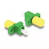 DeLOCK Optical Fiber Hybrid Coupler LC Simplex female to ST Simplex female green