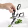 Kitchen scissors GEFU 12660 — stainless steel blades, plastic handle, length 191 mm, width 80 mm