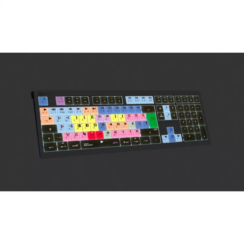 Logickeyboard LKB-MCOM4-A2M-UK Keyboard USB QWERTY English Black (LKB-MCOM4-A2M-UK)