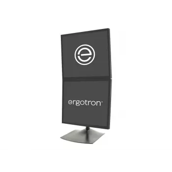 Ergotron DS100 - Mounting Kit (28 inch Stange, Basis, 2 Drehgelenke, 2 VESA-Adapter) - narrow - for 2 LCD-Displays - Steel, Aluminium - Black - Screen Size: to 68,6 cm (to 27 inch)