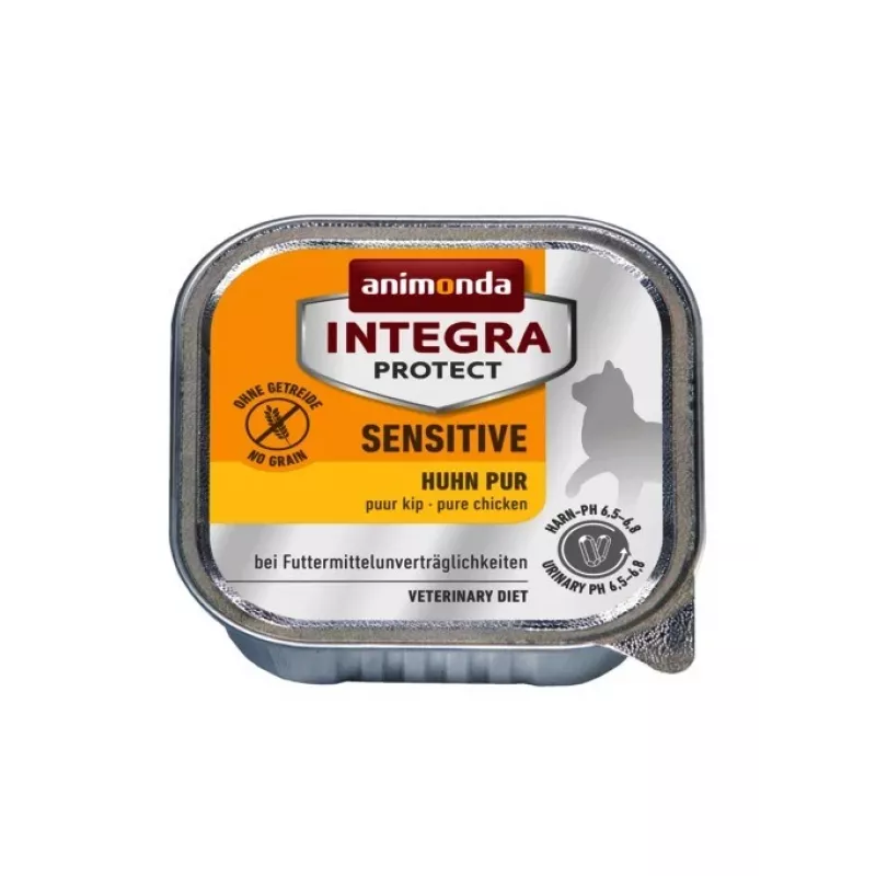 Wet cat food Animonda Integra Protect Sensitive Pure Chicken 100 g, grain-free, gluten-free, for adult cats, allergy support