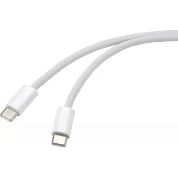Renkforce USB Cable USB-C® Plug, USB-C® Plug 3.00 m White Twisted Pairs RF-6056884 (RF-6056884)