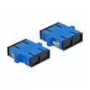 Fibre optic connector SC female–female DELOCK 85991, blue, pack of 4