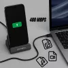 4smarts Charging Dock VoltDock USB-C 60W Grey (541426)