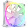 NZXT case fan F120 RGB 120 mm White, 4-pin, 1800 RPM, 50.18 CFM, 18 LEDs
