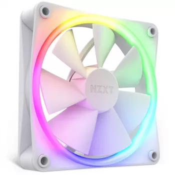 NZXT case fan F120 RGB 120 mm White, 4-pin, 1800 RPM, 50.18 CFM, 18 LEDs