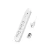 LogiLink LPS402 Power Extension 1.5m 5 AC Outlets Indoor White