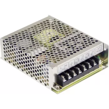Power supply unit mean well RS-75-12, 72 W, 12 V, AC 88–264 V, passive cooling, metallic