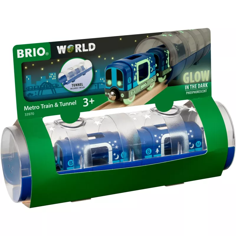 World Tunnel Box U-railway Glow in the Dark, Toy Vehicle Blue