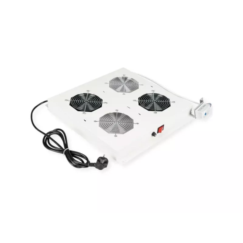 ROLINE 19 inch Induction Fan Unit 26.21.0076, gray, 2 fans
