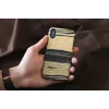 Smartphone case man and wood for iPhone X/XS — white ebony black