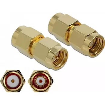 Wire Connector DeLOCK 89971 SMA RP-SMA Gold