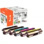 Peach PT844 toner cartridge 5 pc(s) Compatible Black, Cyan, Magenta, Yellow