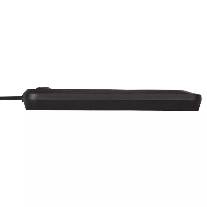 Power strip MACLEAN MCE395 B — 5 sockets, 3×USB, 110–240V AC, 2.1A USB, 2500W, 1.5 m cable, black