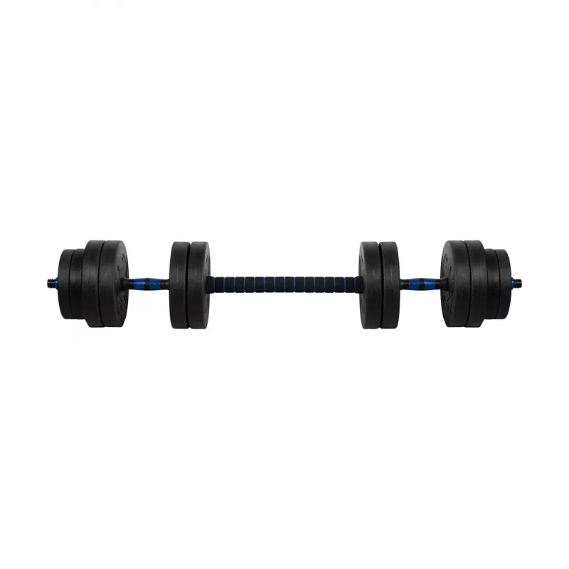 REBEL ACTIVE Adjustable bituminous dumbbell with connector 1x20kg