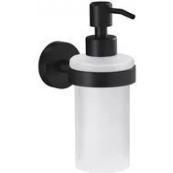 tesa MOON BLACK 40565-00000-00 Seifenspender 200 ml Black (matt), Glas satiniert (40565-00000-00)