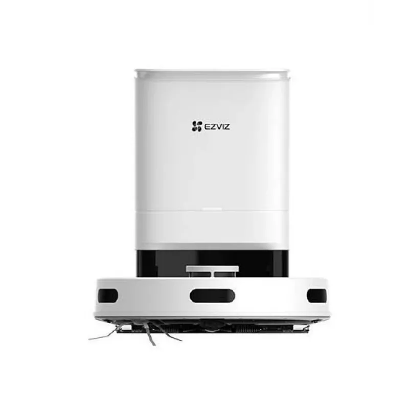 Robot vacuum EZVIZ RE5 PLUS — LiDAR navigation, 4000 Pa suction, 240 min runtime, 0.35 L dust bin, 0.3 L water tank, base station with touchscreen