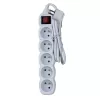 Power extension ESPERANZA ELK214W 1.5 m, 5 Type E AC outlets, indoor, white