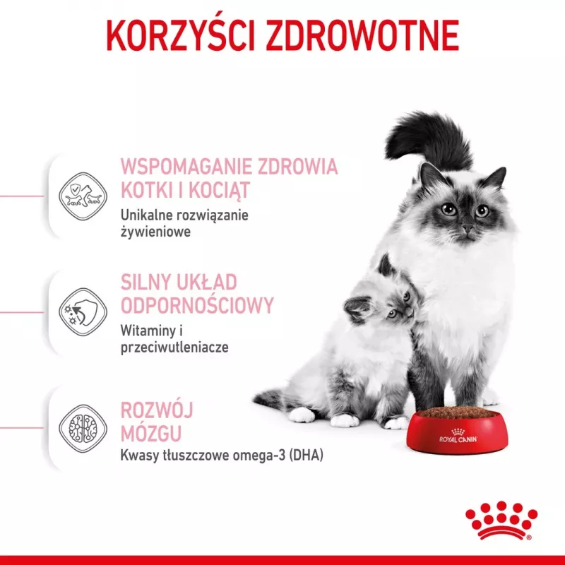 Dry cat food Royal Canin Mother & Babycat 2 kg — chicken, for pregnant, lactating queens and kittens (Junior)