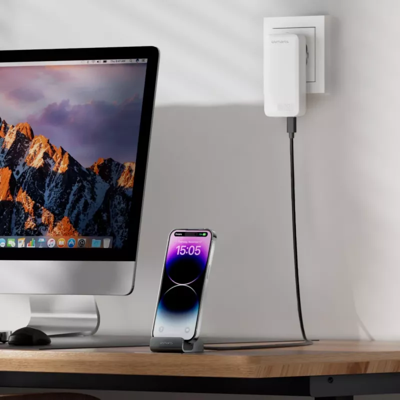 4smarts Charging Dock VoltDock USB-C 60W Grey (541426)