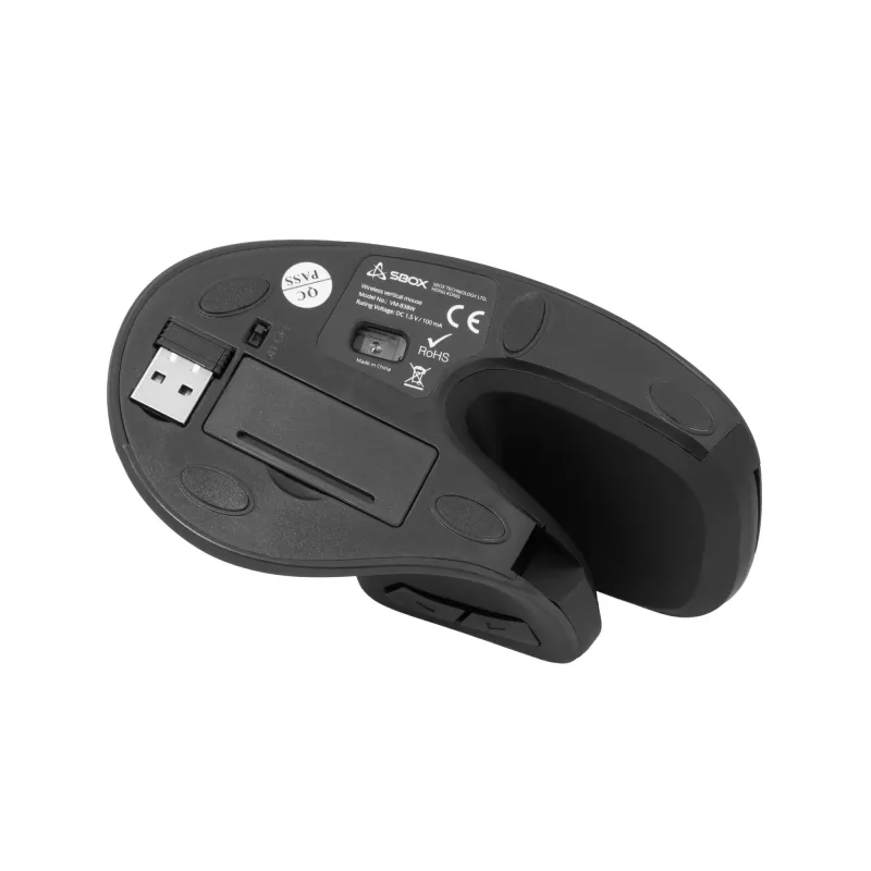 Mouse SBOX VM-838W Vertical Wireless Black Interface