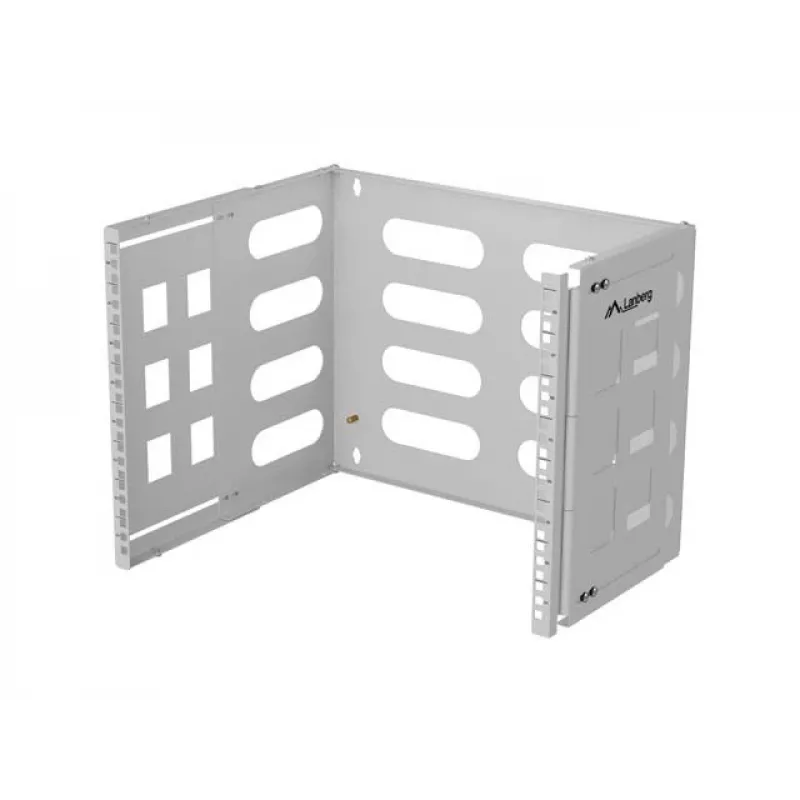 Wall-mount 19 inch rack LANBERG 8U, depth 497×400/240 mm, gray