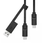 USB-A to USB-C cable ProXtend USBCWA-001 1 m, black, 0.06 kg