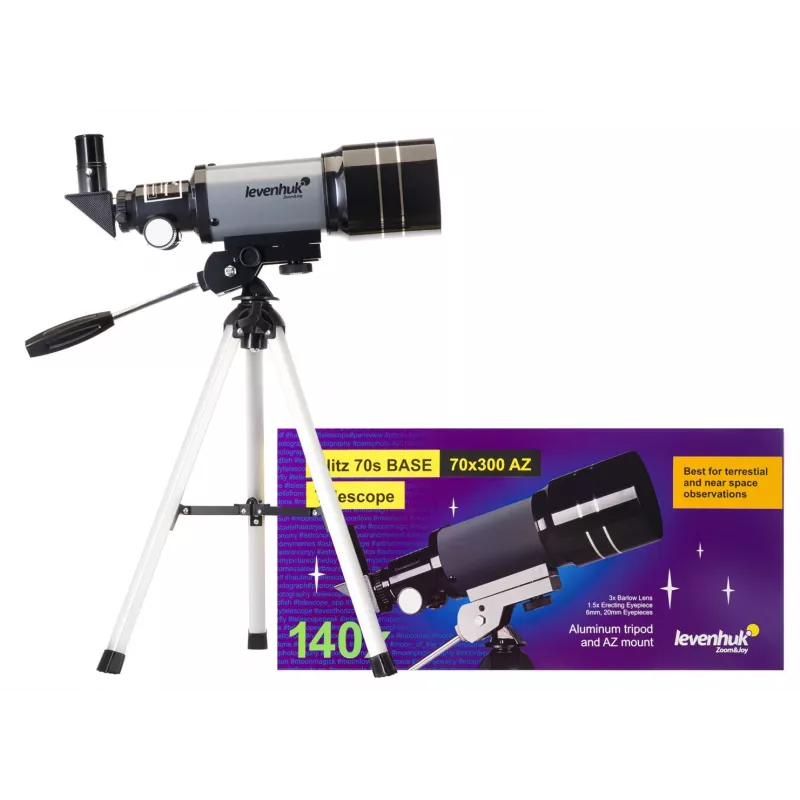 Levenhuk Blitz 70s Base Refractor 140x Grey