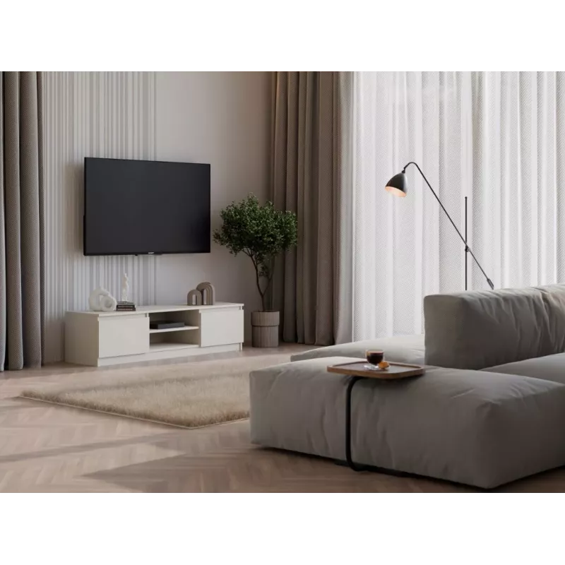 TV cabinet MALWA 140 by top e shop — 1400×400×360 mm, cashmere laminate, 2 doors, 1 shelf