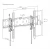TV Mount SBOX PLB-6546T-2 for 37–80 inch screens, up to 75 kg, VESA up to 600x400