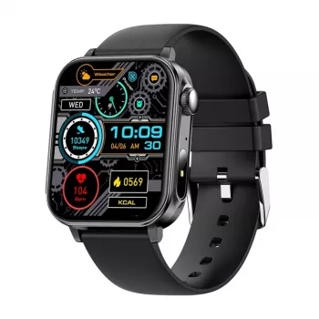 Smartwatch Colmi P80 black — wrist wearable, color display, health & activity tracking
