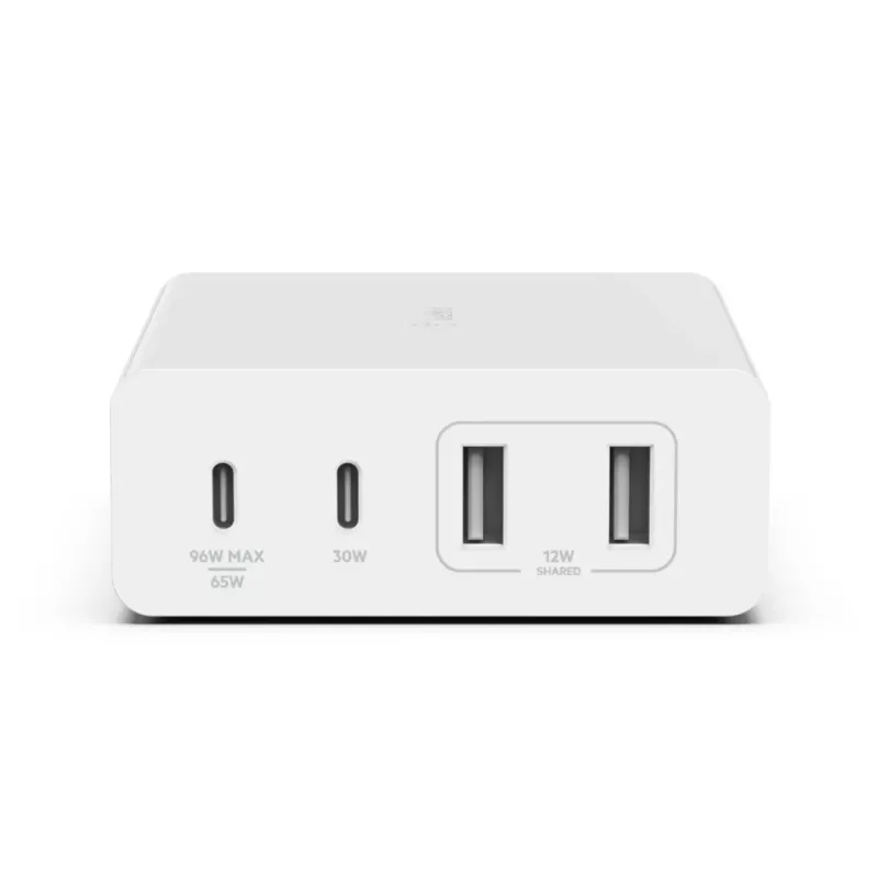 Indoor Charger Belkin WCH010VFWH 2m Cable 2 USB Type-C Ports White