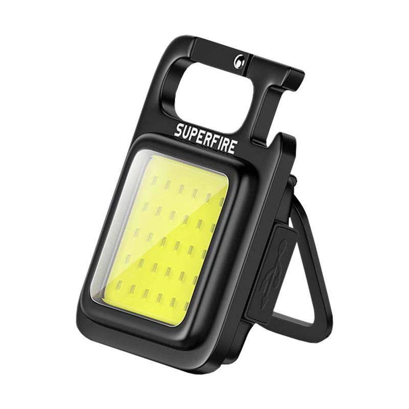 Flashlight Superfire MX16 — 600 lm output, built-in 500 mAh battery, USB-C charging
