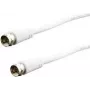 Coaxial cable e p FA 15 LOSE 1.5 m, F-to-F connectors, white