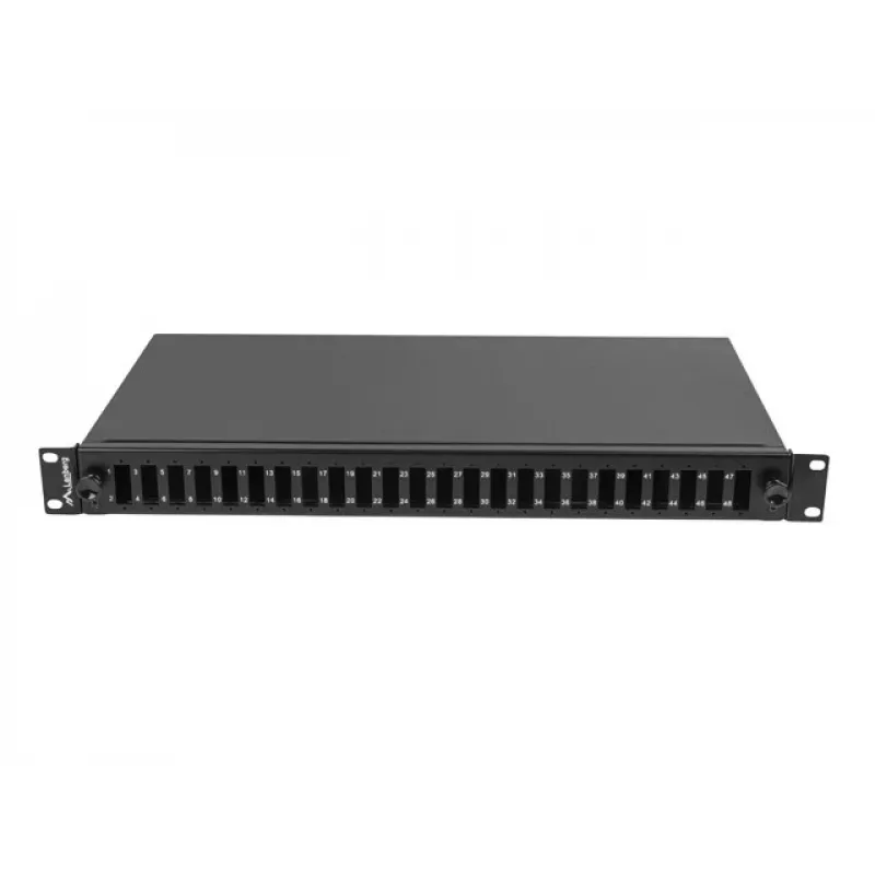 Patch panel 1U Lanberg FOP1-24SD-LQB Steel Black Rack mounting