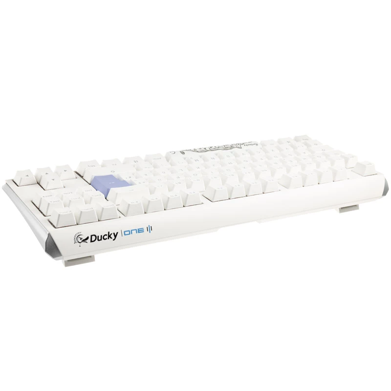 Ducky One 3 Classic Pure White TKL Gaming RGB LED - MX-Brown Keyboard USB German White (DKON2187ST-BDEPDPWWWSC1)