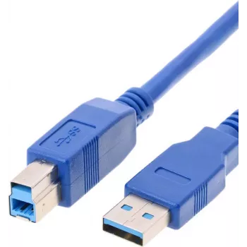 USB Cable Helos 014683 USB 3.2 Gen 1 3m USB A USB B Blue