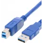 USB Cable Helos 014683 USB 3.2 Gen 1 3m USB A USB B Blue