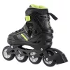 Nils Extreme NH18191 2IN1 Inline Skates BLACK/LIME SIZE. M (34-38) With Interchangeable Hockey Skates
