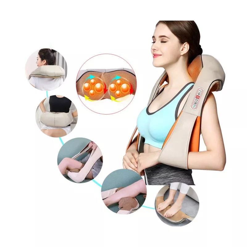 Extralink Smart Life Neck Massager | Neck Massager | 3 Speeds, 30W, AC Power, DC