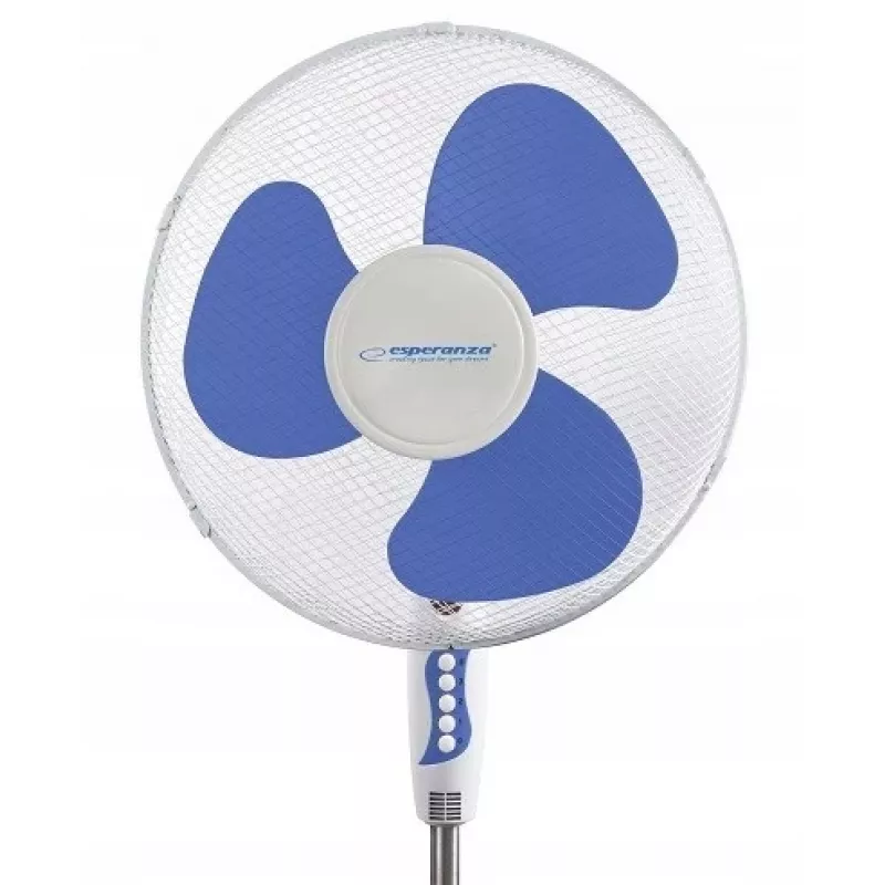 Household blade fan ESPERANZA EHF001WB — 40 cm, 3 speeds, floor, height adjustable, oscillating