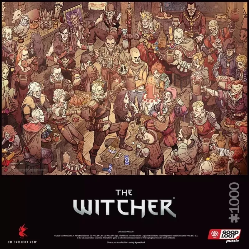 Good Loot Gaming Puzzle: The Witcher (Wiedźmin) Birthday, 1000 pieces