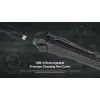 Tactical flashlight Nitecore EDC25 — dual-LED, 15 lm, aluminium body, USB-rechargeable, IP54, shockproof, black