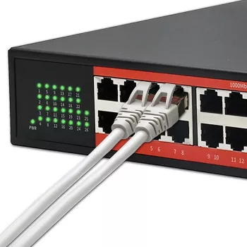 Network switch QOLTEC Gigabit Ethernet PoE 24xRJ45 2xSFP