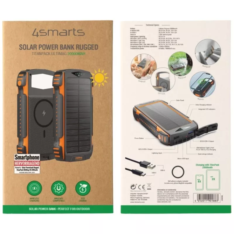 Portable Battery 4smarts TitanPack UltiMag 20000 mAh